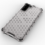 Honeycomb case pansret cover med en gel ramme til Samsung Galaxy S22 + (S22 Plus) blå