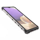 Honeycomb case pansret cover med en gel ramme til Samsung Galaxy A03s (166.5) sort