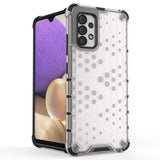 Honeycomb case pansret cover med en gel ramme til Samsung Galaxy A03s (166.5) sort