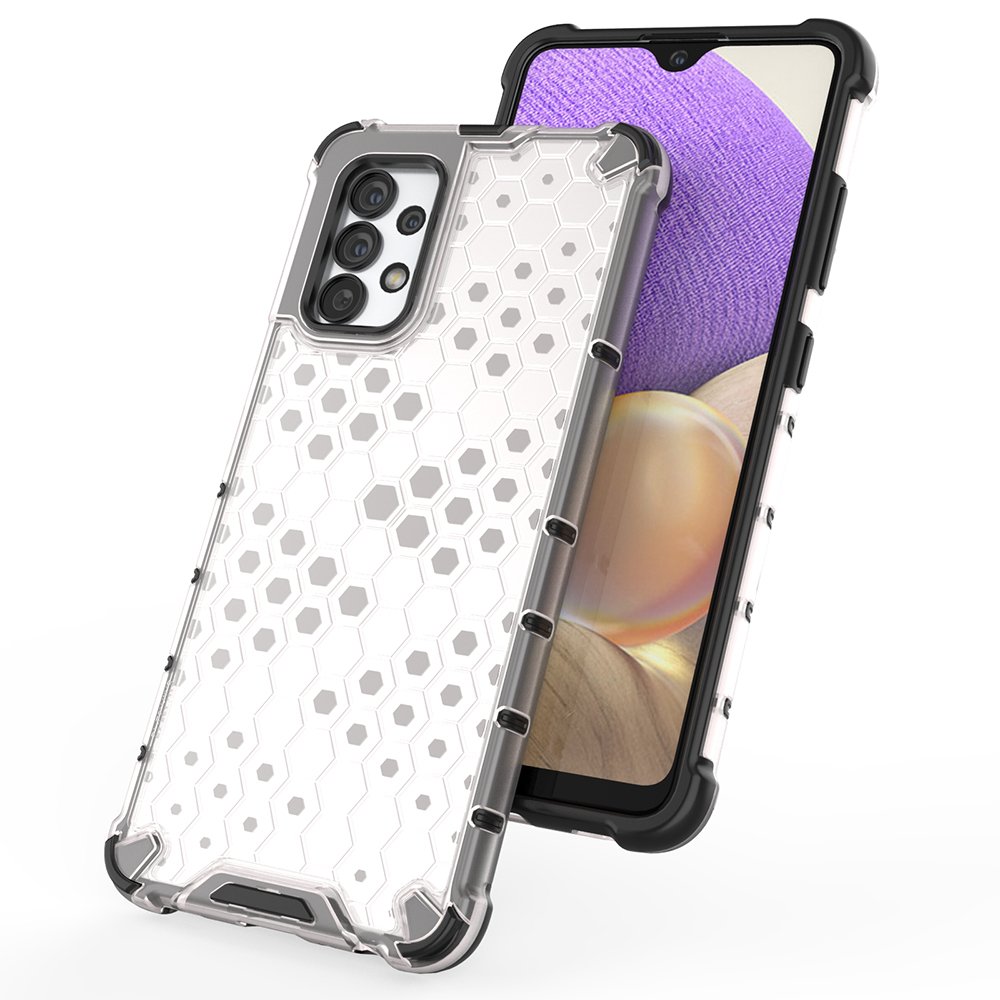 Honeycomb case pansret cover med en gel ramme til Samsung Galaxy A03s (166.5) blå