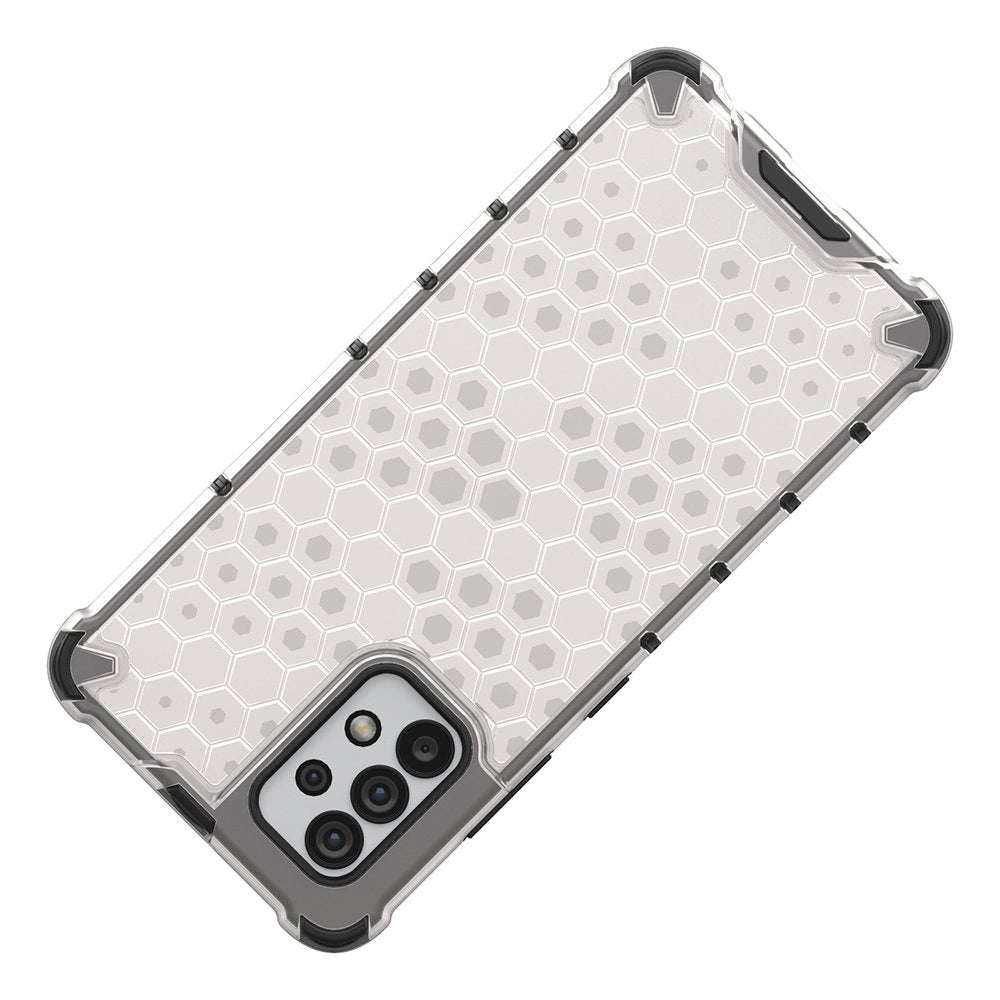 Honeycomb case pansret cover med en gel ramme til Samsung Galaxy A13 5G gennemsigtig