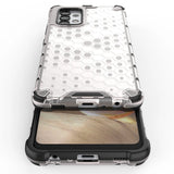 Honeycomb case pansret cover med en gel ramme til Samsung Galaxy A13 5G gennemsigtig