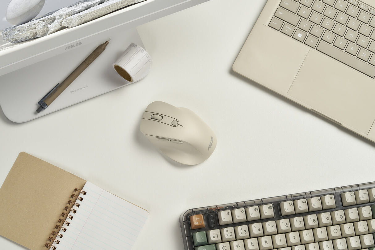 ASUS MD105 MOUSE/MK-WH mus Universel Højre hånd RF trådløs + Bluetooth 2400 dpi