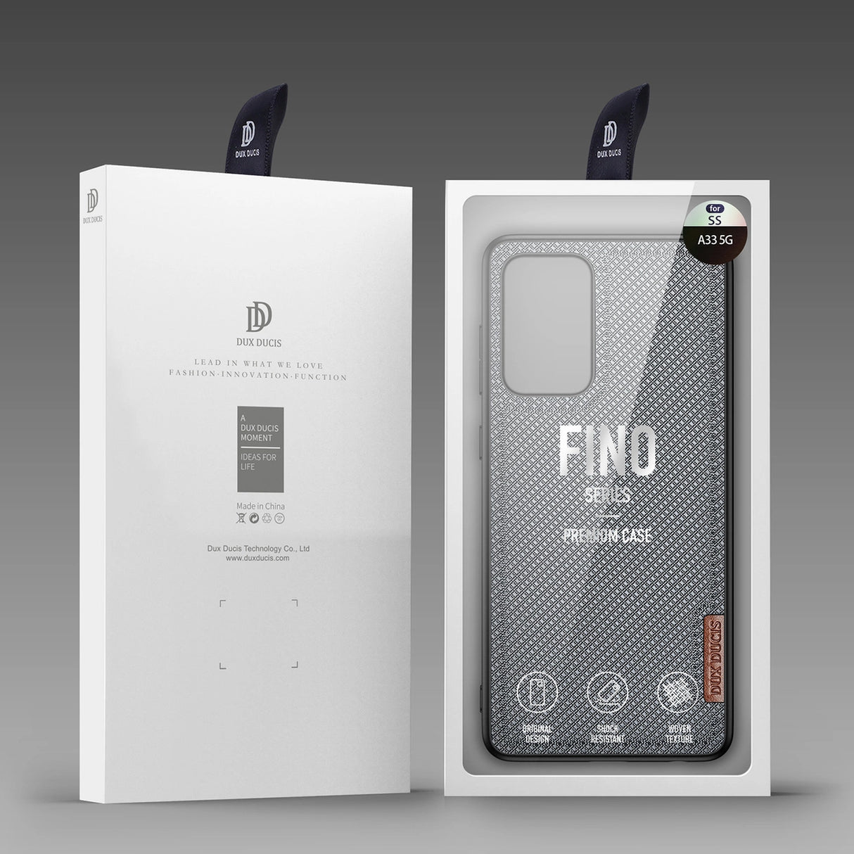 Dux Ducis Fino case er lavet af nylon materiale til Samsung Galaxy A73 blå