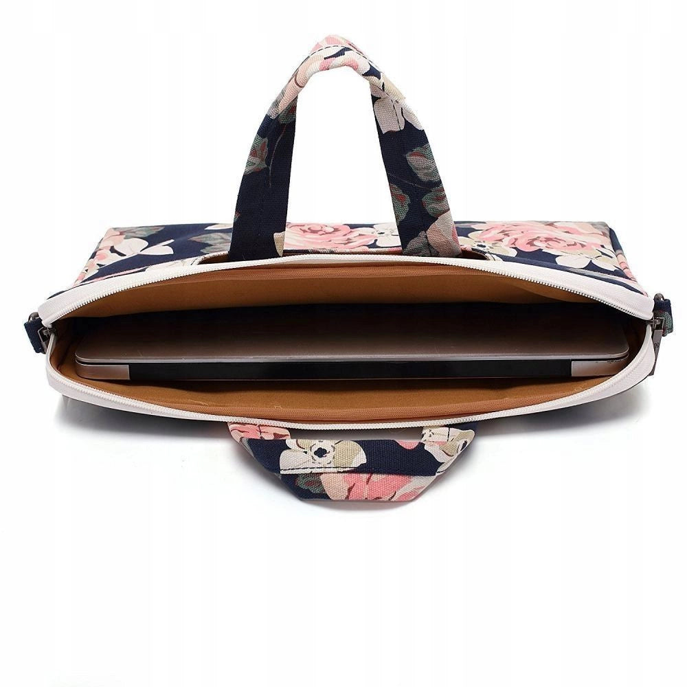 Canvaslife Aktetaske Laptop Bag 15-16 - Navy Blue/Pink