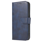 Magnet Case elegant forside med flap og stand funktion til Samsung Galaxy A03s (166.5) blå