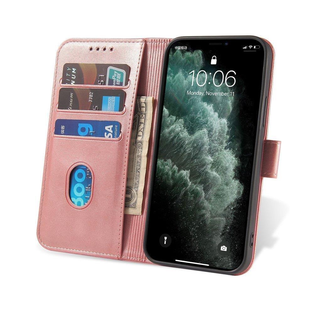 Magnet Case elegant forside med flap og standfunktion til Samsung Galaxy A73 pink