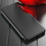 Eco læder View Case elegant tilfælde med en flap og stand funktion for Samsung Galaxy A73 blå