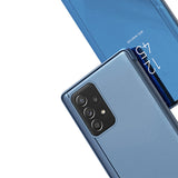 Clear View Case flip cover til Samsung Galaxy A73 blå
