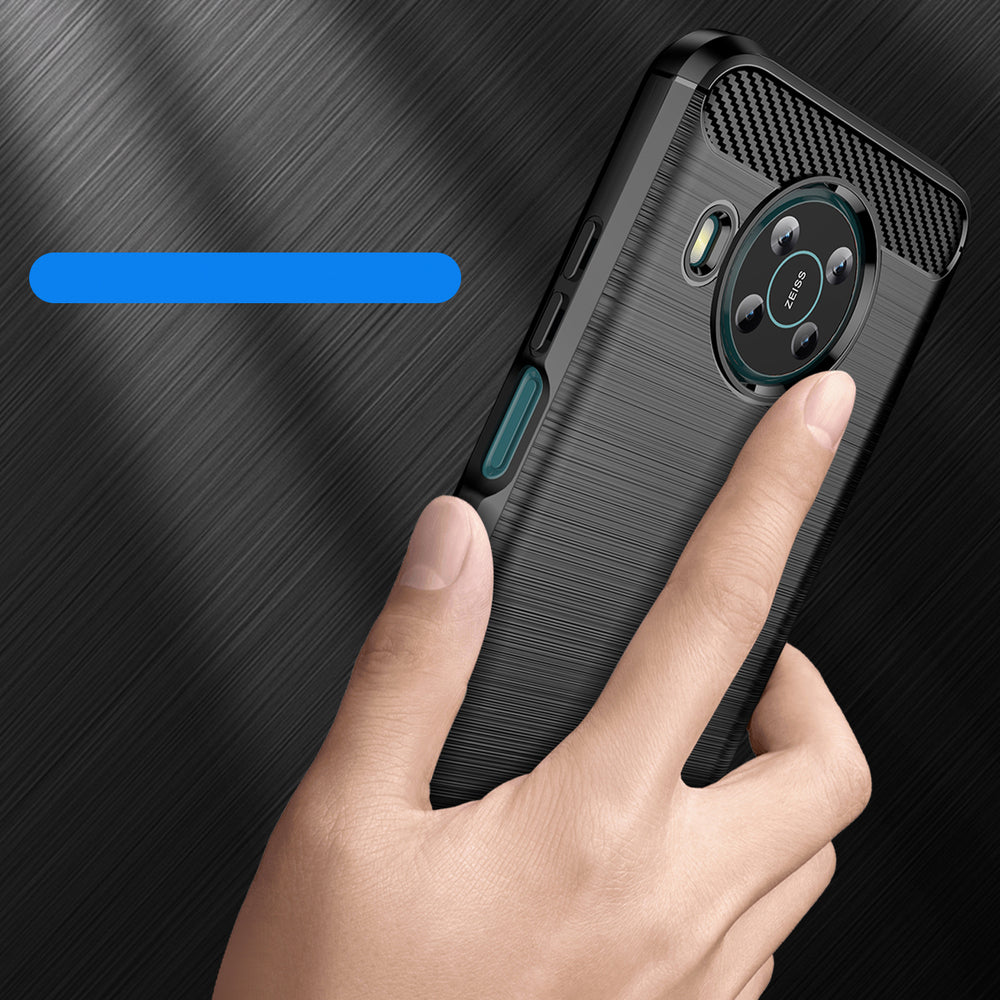 Carbon Case Fleksibel omslag til Nokia X100 sort