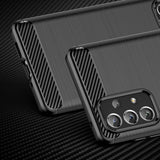 Carbon Case Fleksibel TPU-omslag til Samsung Galaxy A73 sort