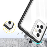 Klar 3in1 Case til Samsung Galaxy A73 Frame Cover Gel Black