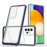 Gennemsigtig 3in1 Case til Samsung Galaxy A73 Frame Cover Gel Blue
