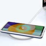 Gennemsigtig 3in1 Case til Samsung Galaxy A73 Frame Cover Gel Blue