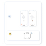 Baseus T2 Pro smart GPS tracker til børns håndtaske nøgler hvid (FMTP000002)