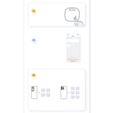 Baseus T2 Pro smart GPS tracker til børns håndtaske nøgler hvid (FMTP000002)