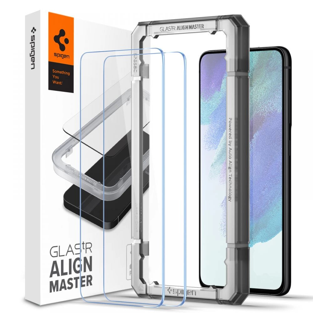 Spigen ALM Glas.tR hærdet glas til Samsung Galaxy S21 FE - 2 stk.