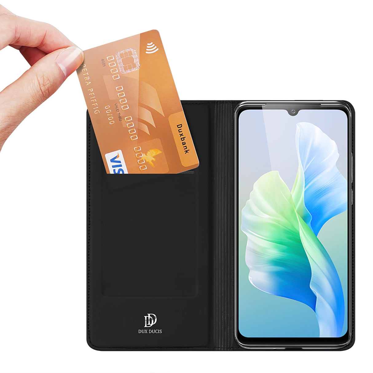 Dux Ducis Skin Pro Holster Cover Flap Vivo V23e sort