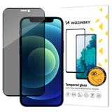 Wozinsky privatlivsglas, hærdet glas til iPhone 12 Pro / iPhone 12 med anti-spy privatiserende filter