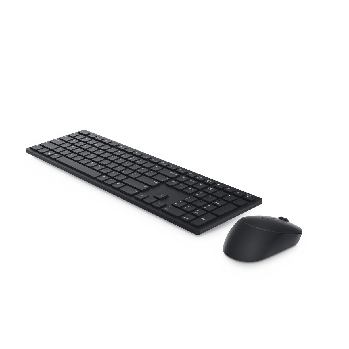 DELL KM5221W tastatur Mus inkluderet Kontor RF trådløst QWERTY Nordisk Sort