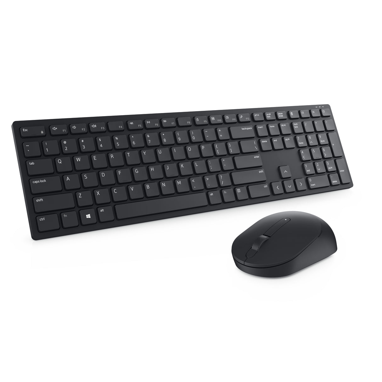 DELL KM5221W tastatur Mus inkluderet Kontor RF trådløst QWERTY Nordisk Sort
