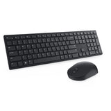DELL KM5221W tastatur Mus inkluderet Kontor RF trådløst QWERTY Nordisk Sort