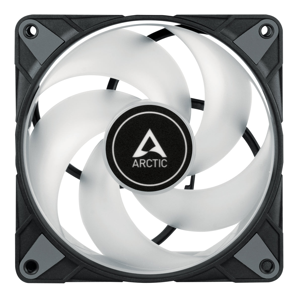 ARCTIC P12 PWM PST A-RGB 0dB Computerkabinet Ventilator 12 cm Sort, Hvid 1 stk