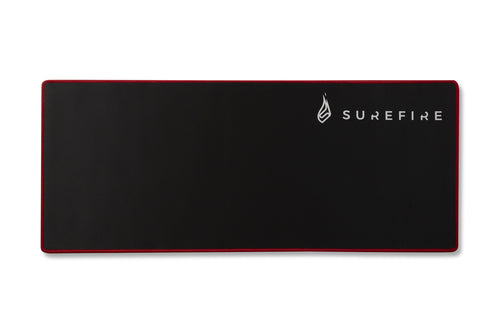 SureFire Silent Flight 680 Gaming musemåtte Sort, Rød