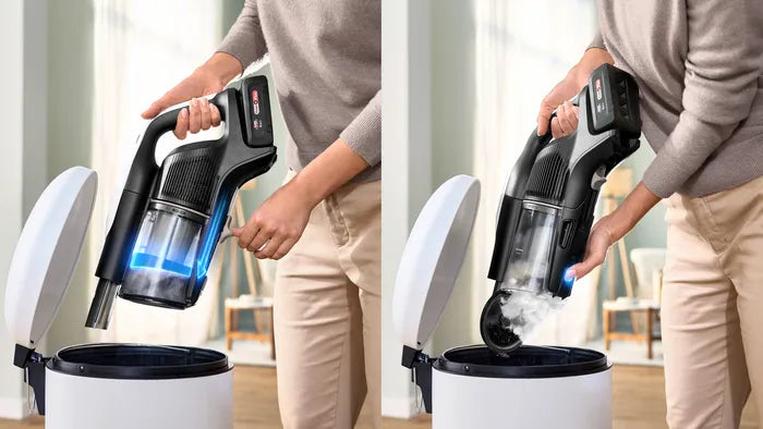 Bosch BCS1041WAC stav støvsuger & elektrisk kost Stick vakuum Batteri Dry HEPA Poseløs 0,4 L 23,5 W Sort, Hvid 4 At