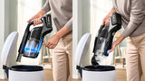 Bosch BCS1041WAC stav støvsuger & elektrisk kost Stick vakuum Batteri Dry HEPA Poseløs 0,4 L 23,5 W Sort, Hvid 4 At