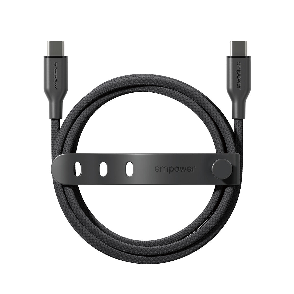 PanzerGlass empower™ by ® Racing 60W USB-C to USB-C Kabel | USB 2.0 | 2M | Space Black