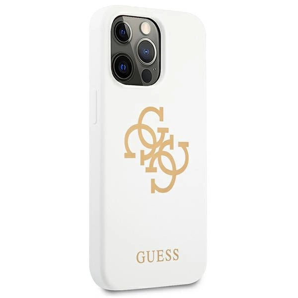 Guess GUHCP13LLS4GGWH iPhone 13 Pro / 13 6,1" hvid/hvid hard case Silikon 4G Logo