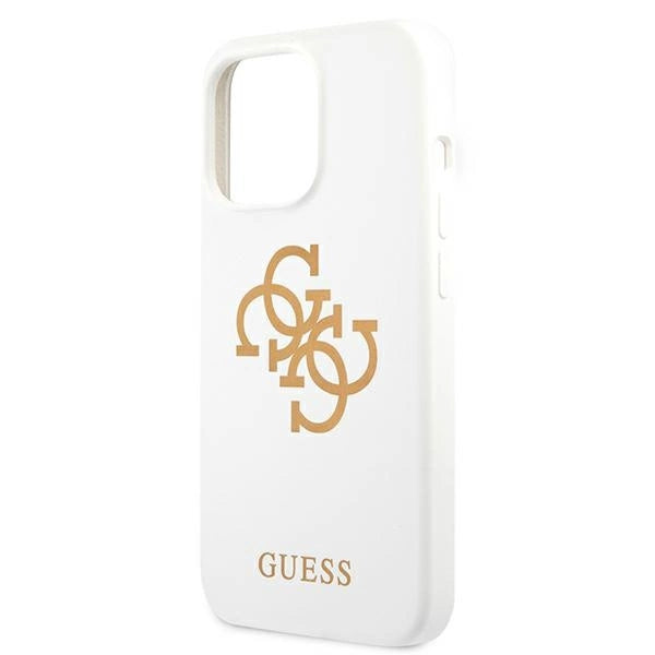 Guess GUHCP13LLS4GGWH iPhone 13 Pro / 13 6,1" hvid/hvid hard case Silikon 4G Logo