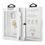 Guess GUHCP13LLS4GGWH iPhone 13 Pro / 13 6,1" hvid/hvid hard case Silikon 4G Logo