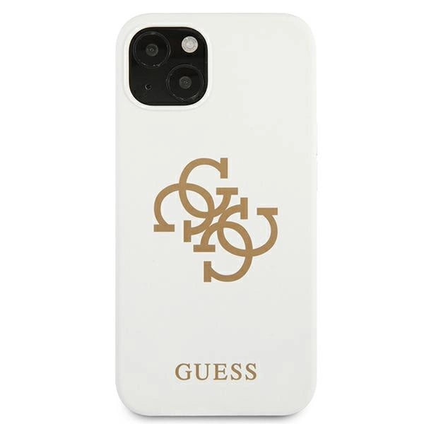 Guess GUHCP13SLS4GGWH iPhone 13 mini 5.4" hvid/hvid hard case Silikon 4G Logo