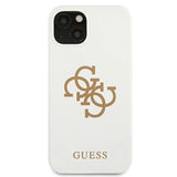 Guess GUHCP13SLS4GGWH iPhone 13 mini 5.4" hvid/hvid hard case Silikon 4G Logo
