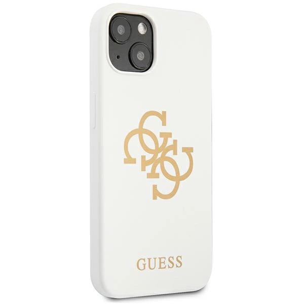 Guess GUHCP13SLS4GGWH iPhone 13 mini 5.4" hvid/hvid hard case Silikon 4G Logo