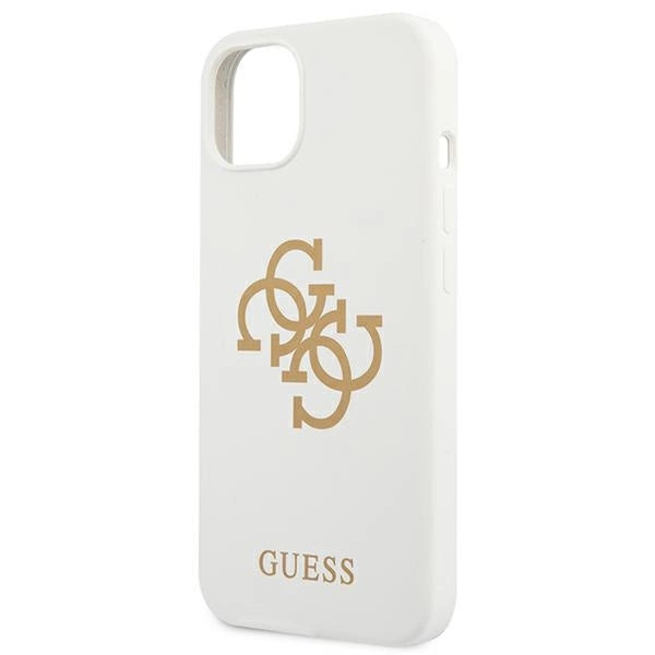 Guess GUHCP13SLS4GGWH iPhone 13 mini 5.4" hvid/hvid hard case Silikon 4G Logo