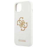 Guess GUHCP13SLS4GGWH iPhone 13 mini 5.4" hvid/hvid hard case Silikon 4G Logo