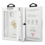 Guess GUHCP13SLS4GGWH iPhone 13 mini 5.4" hvid/hvid hard case Silikon 4G Logo