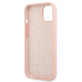 Guess GUHCP13SLS4GWPI iPhone 13 mini 5.4" pink/pink hard case Silikon 4G Logo