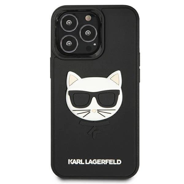 Karl Lagerfeld KLHCP13LCH3DBK 13 Pro / 13 6,1" sort/sort hardcase 3D Gummi Choupette