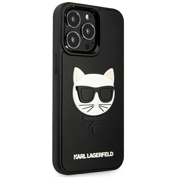 Karl Lagerfeld KLHCP13LCH3DBK 13 Pro / 13 6,1" sort/sort hardcase 3D Gummi Choupette