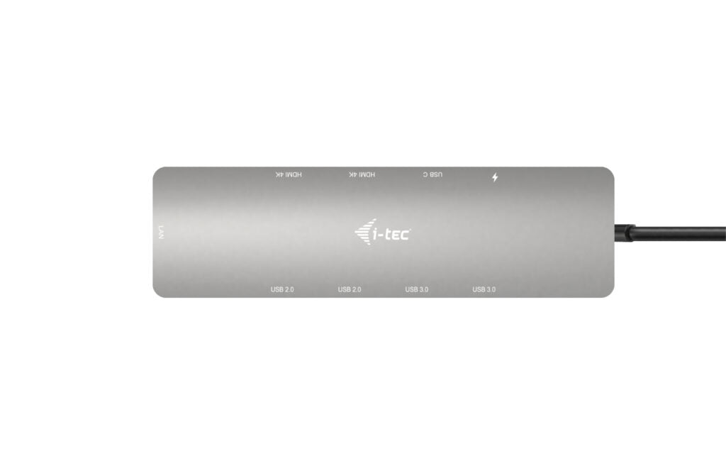 i-tec Metal C31NANOHDM2D100 dockingstation Ledningsført USB 3.2 Gen 1 (3.1 Gen 1) Type-C Grå