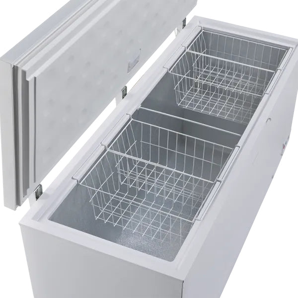 ScanDomestic CF560WE Kummefryser Fritstående 560 L Aluminium, Hvid