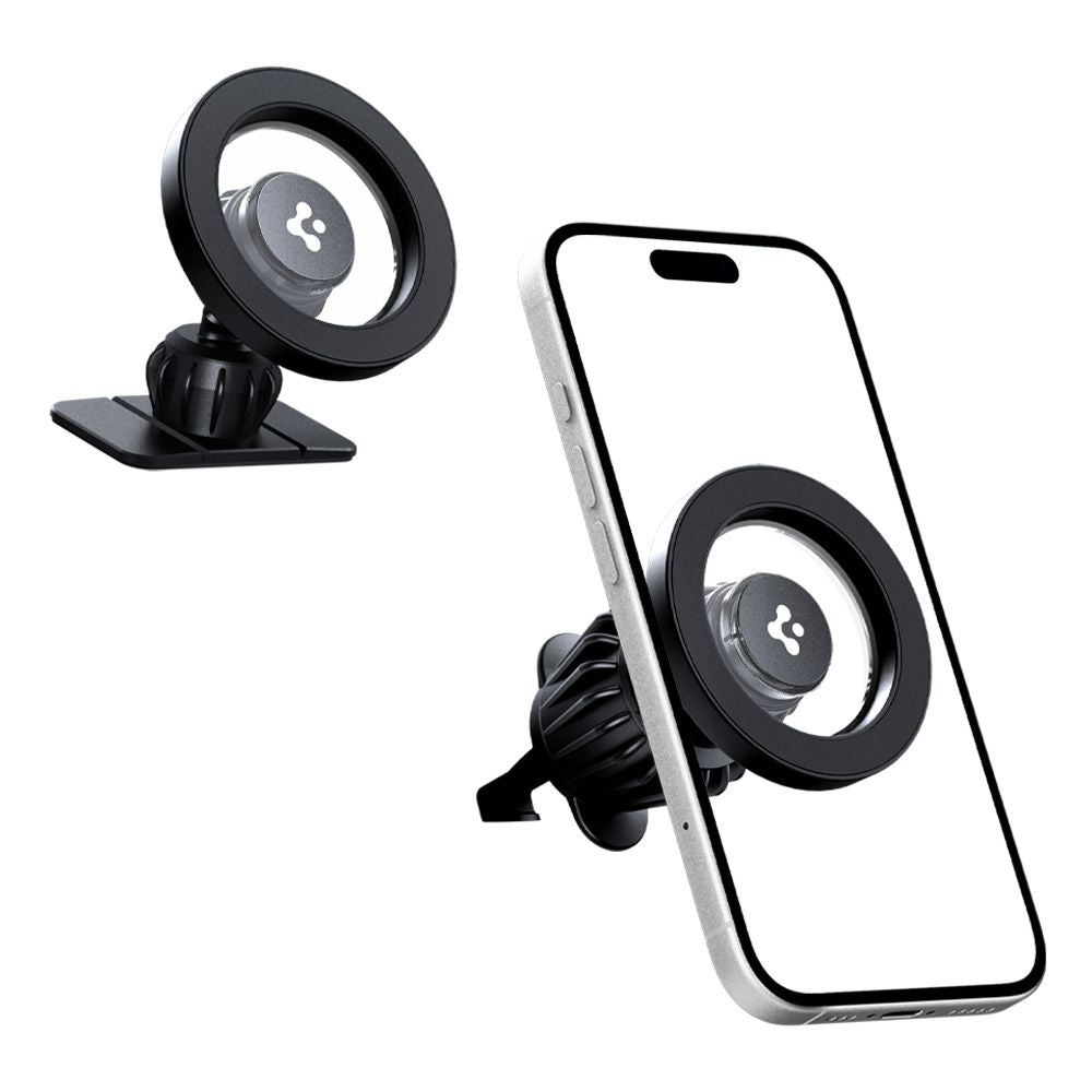 Spigen Mft13 Magnetisk Magsafe Dashboard & Ventilationsbelægning Til Bil, Sort