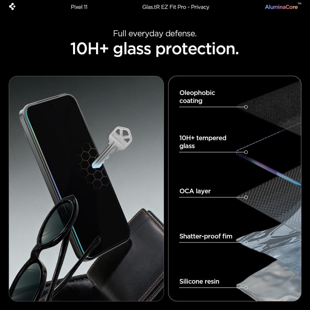 Privacyglas Spigen Glas.Tr Ez Fit Pro Ac 2 Pack Google Pixel 10/11 Fortrolighed