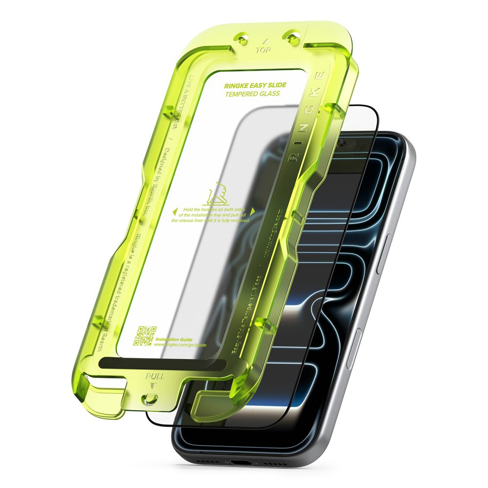 Hærdet Glas Ringke Easy Slide 2 Pack Iphone 17 Pro Max / 18 Pro Max Sort