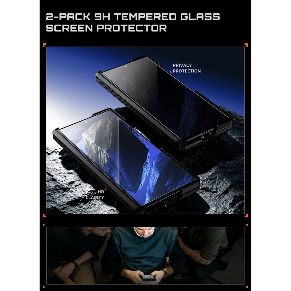 Supcase Ub Aero Magsafe 2 Sæt Galaxy Z Fold 8 Ultra Aramid Sort