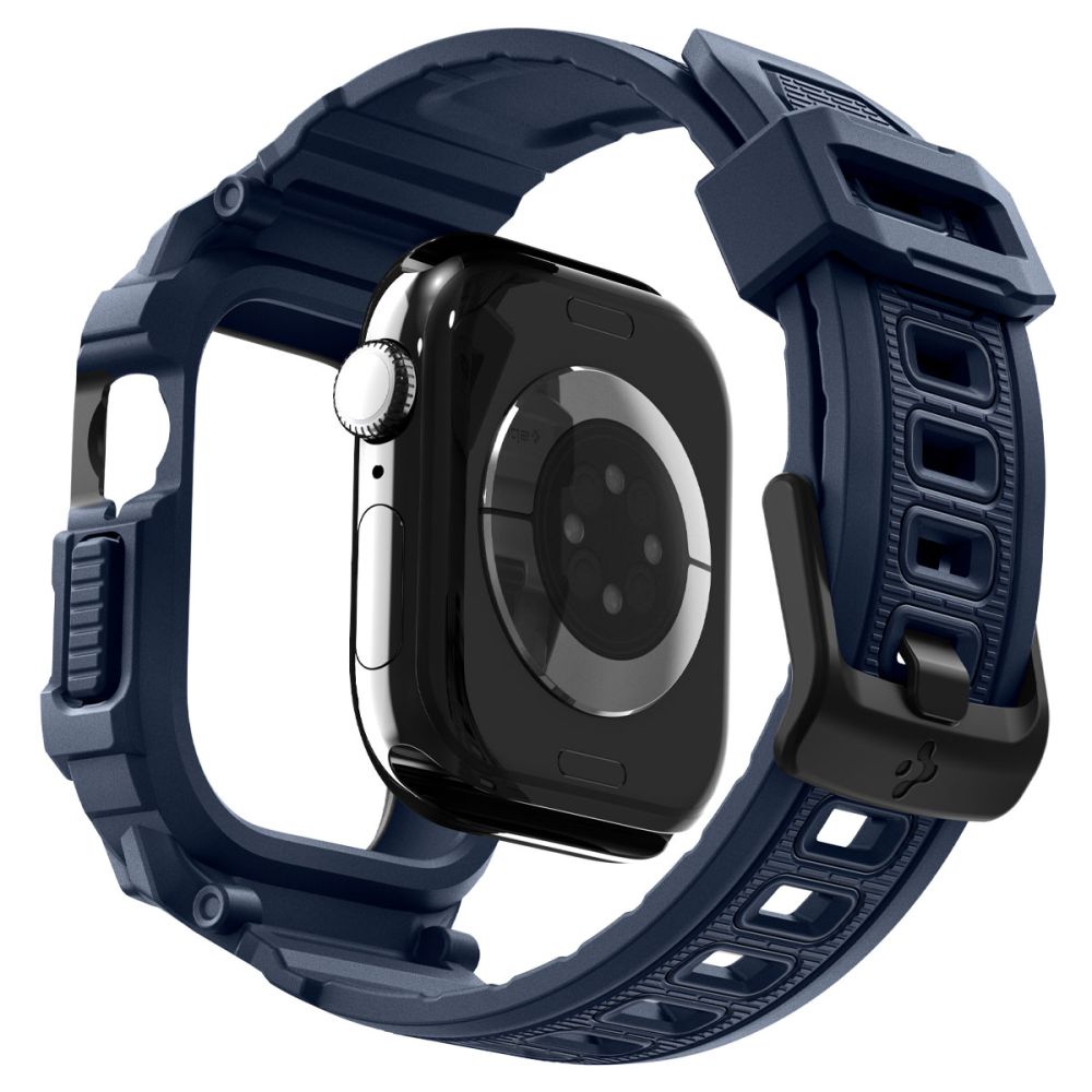 Spigen Rugged Armor ”Pro” V2 Apple Watch 10/11 (42 Mm) Marineblå